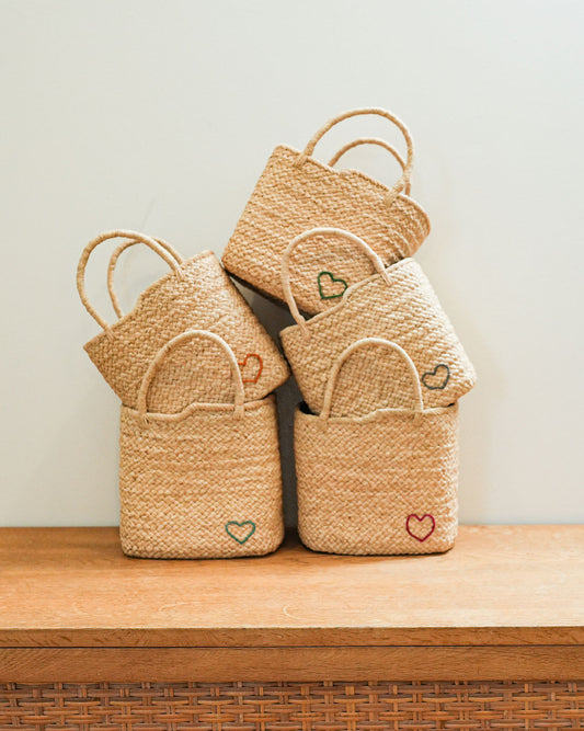 AMPIANA basket bag -HEART-