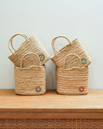 AMPIANA basket bag -SMILE-