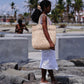 AMPIANA  Line tote bag (Lsize)