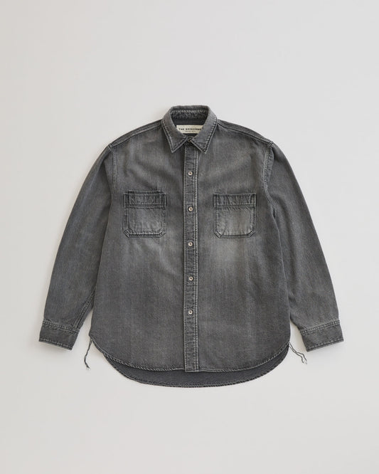 【1月中旬お届け】VINTAGE FADED DENIM SHIRT