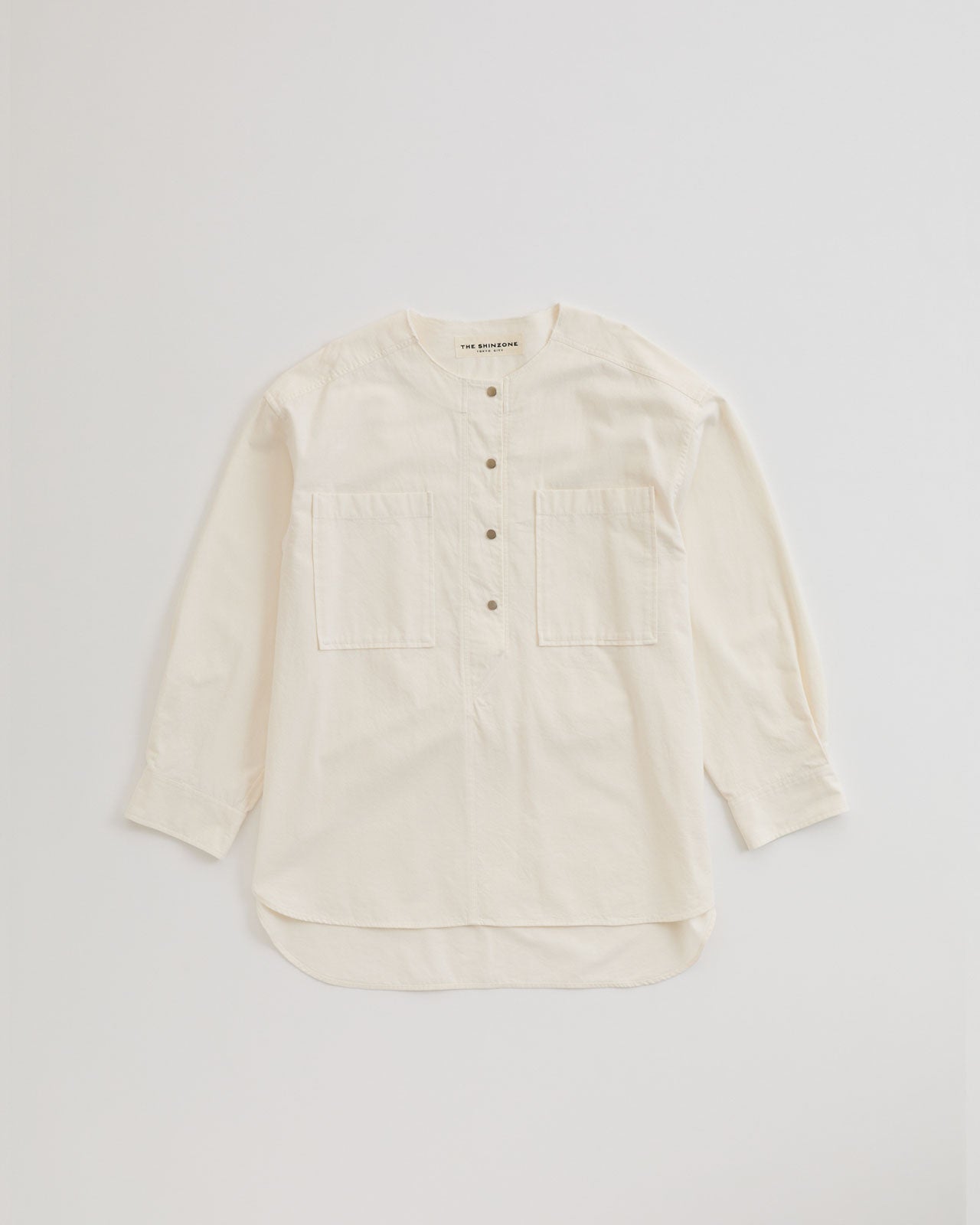 COLLARLESS WORK SHIRT – Shinzone