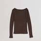 【2月下旬入荷予定】SHEER RIB LONG SLEEVE TEE