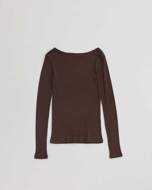 【2月下旬入荷予定】SHEER RIB LONG SLEEVE TEE