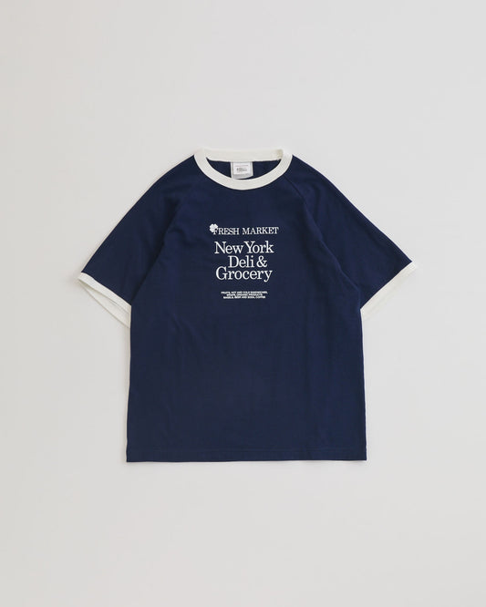 【3月中旬入荷予定】FRESH MARKET RINGER TEE