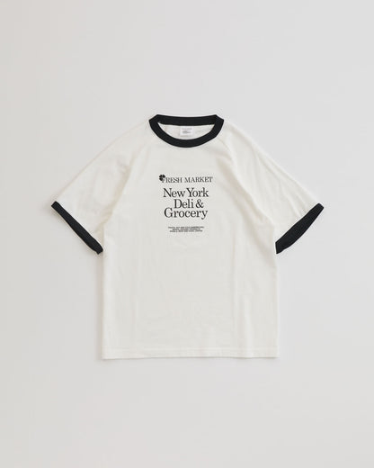 【3月中旬入荷予定】FRESH MARKET RINGER TEE