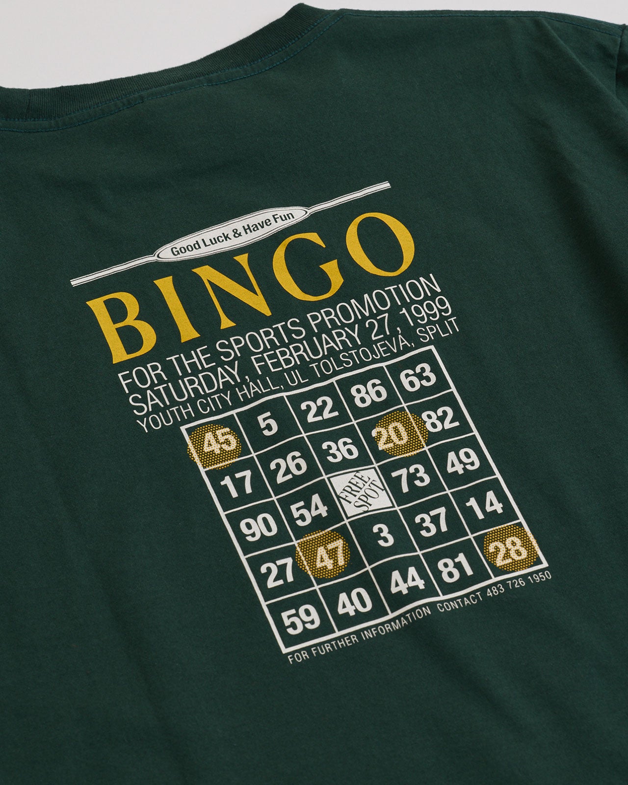 【2月下旬入荷予定】BINGO TEE