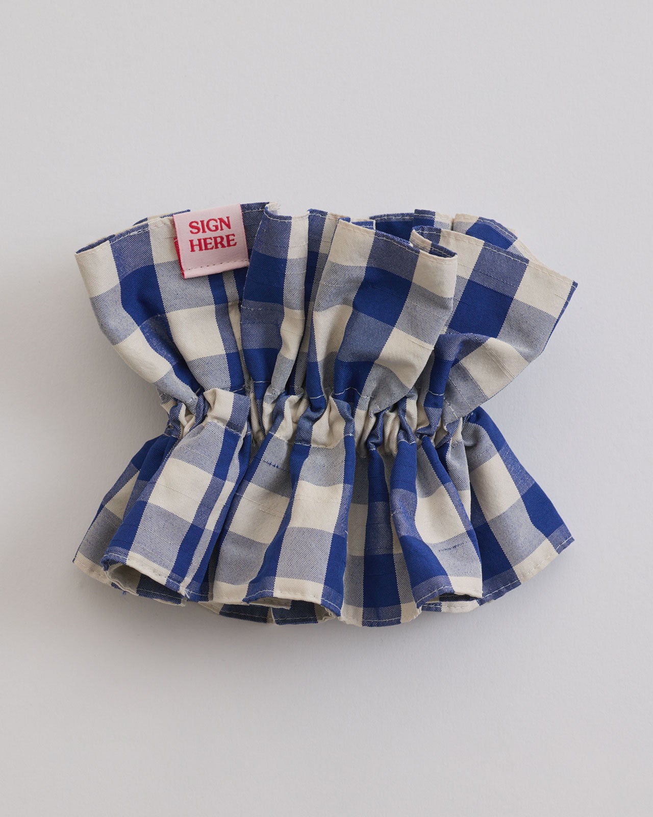 【12月下旬お届け】GINGHAM CHECK SCRUNCHIE