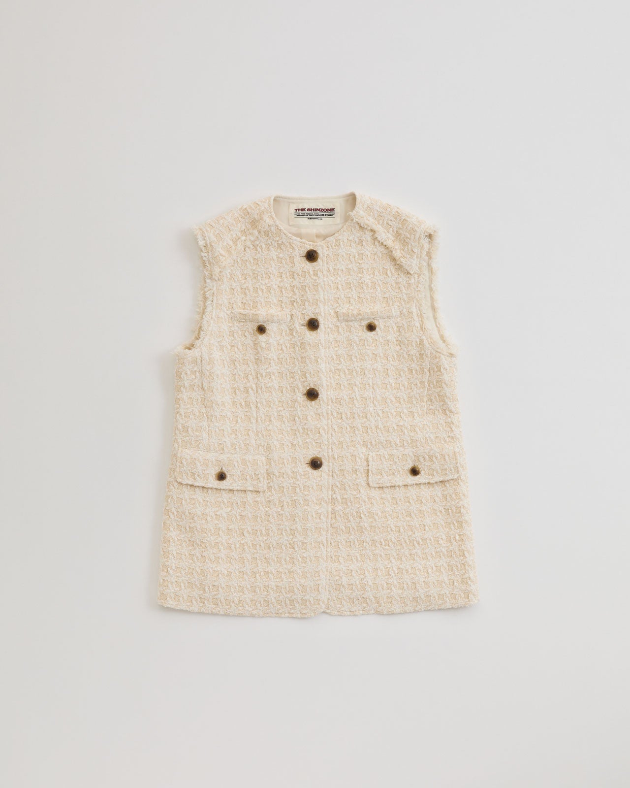 【1月中旬お届け】TWEED GILET