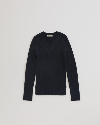 MILITARY RIB KNIT PULLOVER