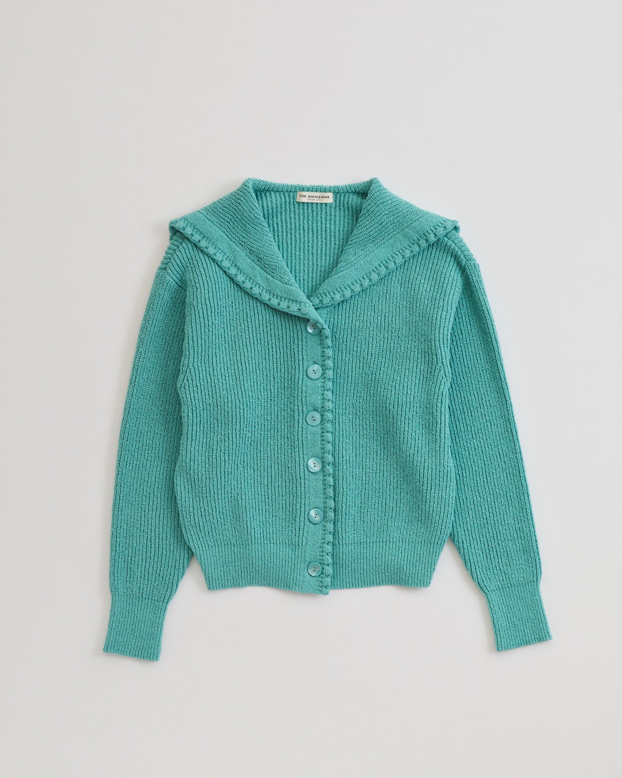 SAILOR COLLAR KNIT CARDIGAN – Shinzone