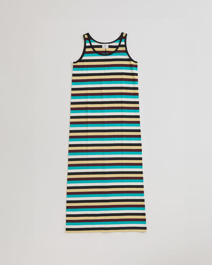 MULTI STRIPED JERSEY DRESS