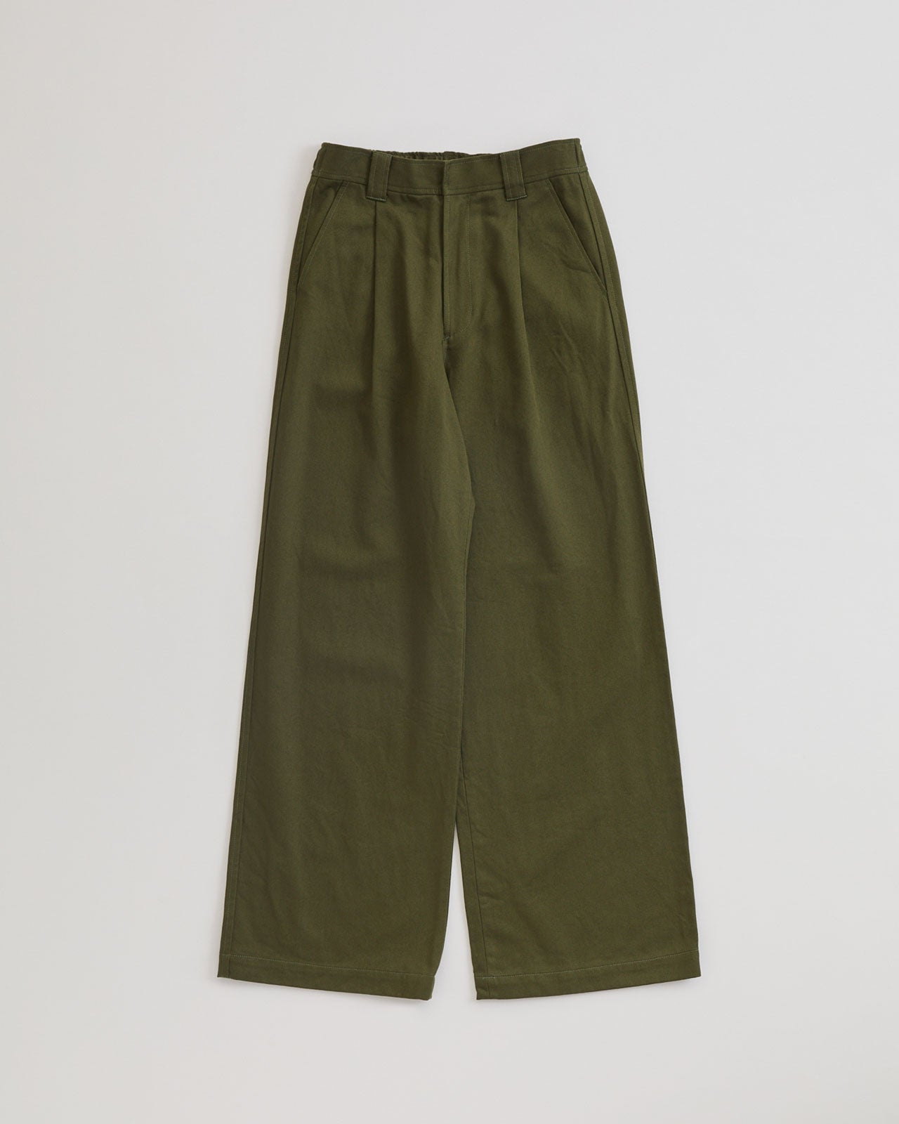 【2月上旬入荷予定】COTTON TWILL WIDE PANTS