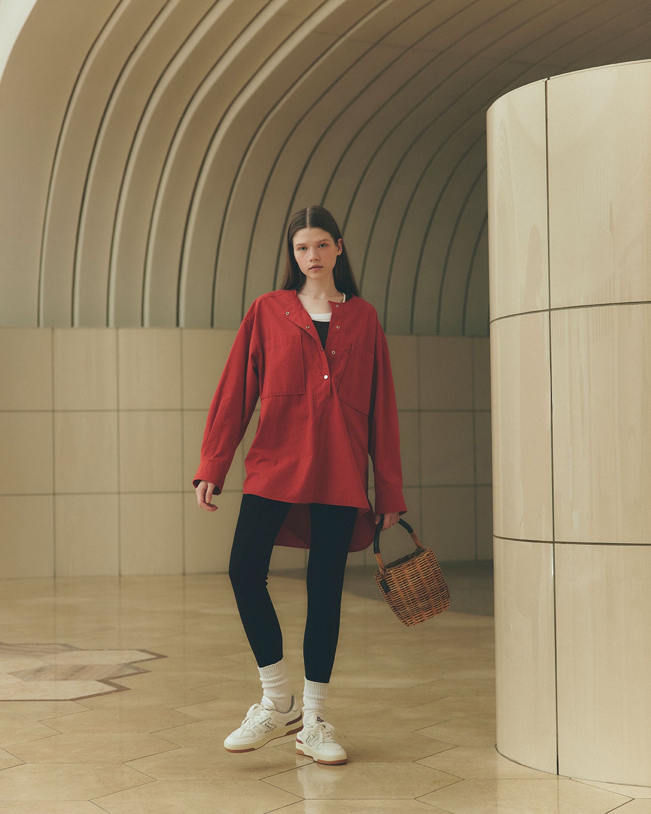 clore+ レディワークシャツ COLLARLESS WORK SHIRT – Shinzone