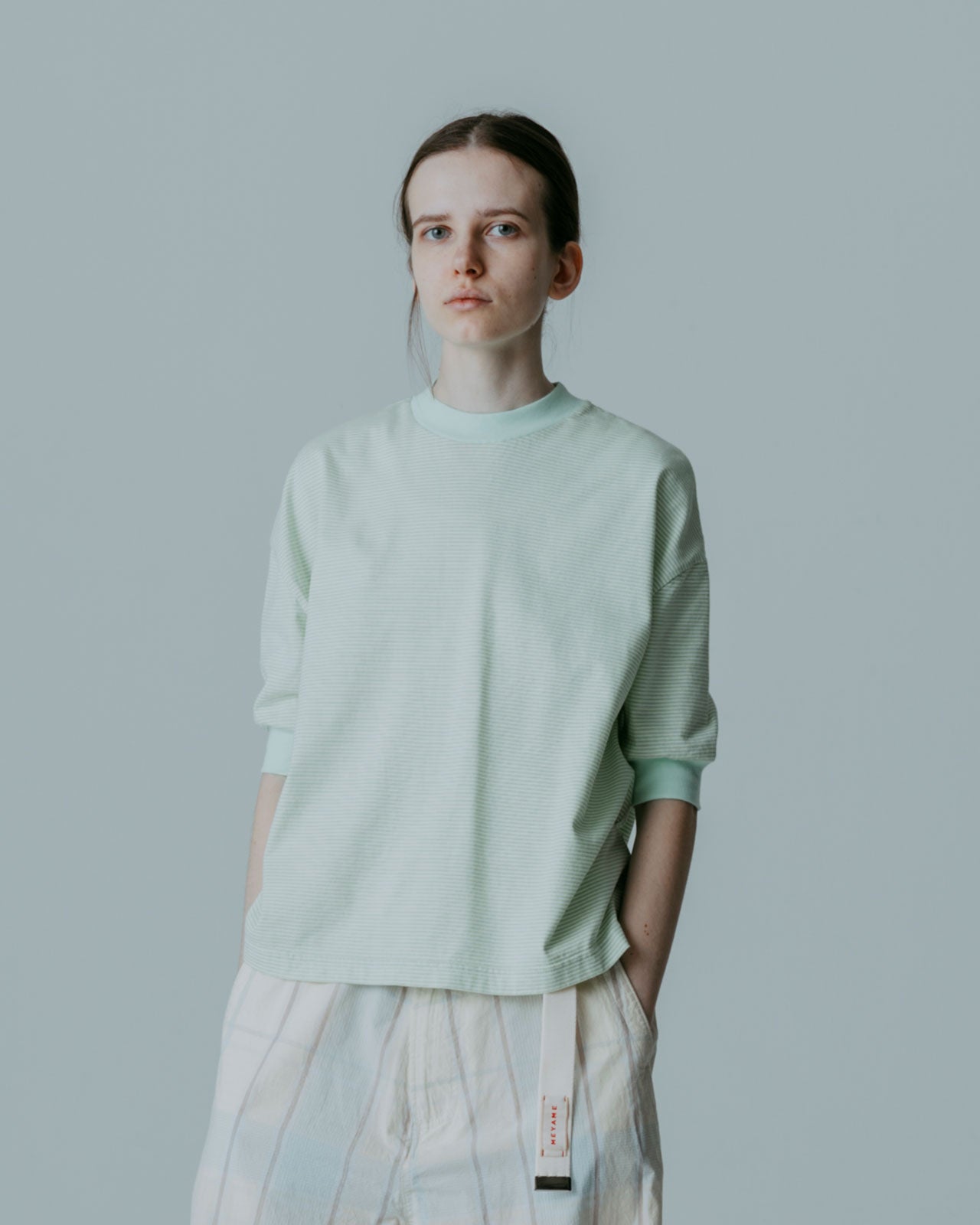 MEYAME  BORDER HALF SLEEVE TEE