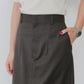 【9月中旬お届け】WASHABLE WOOL CHRYSLER SKIRT