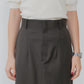 【9月中旬お届け】WASHABLE WOOL CHRYSLER SKIRT