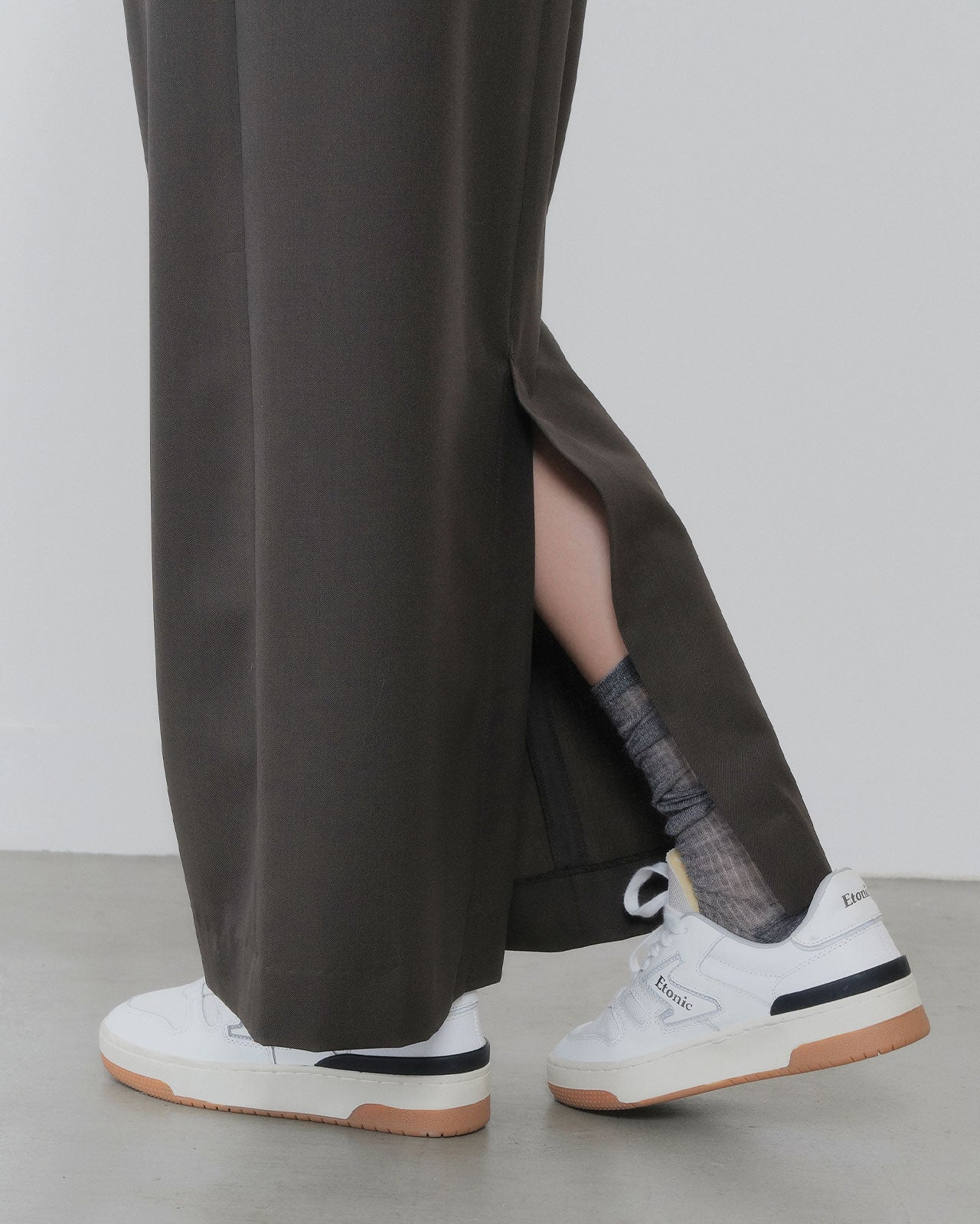 【9月中旬お届け】WASHABLE WOOL CHRYSLER SKIRT