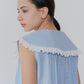 【7月上旬お届け】SLEEVELESS LACE BLOUSE