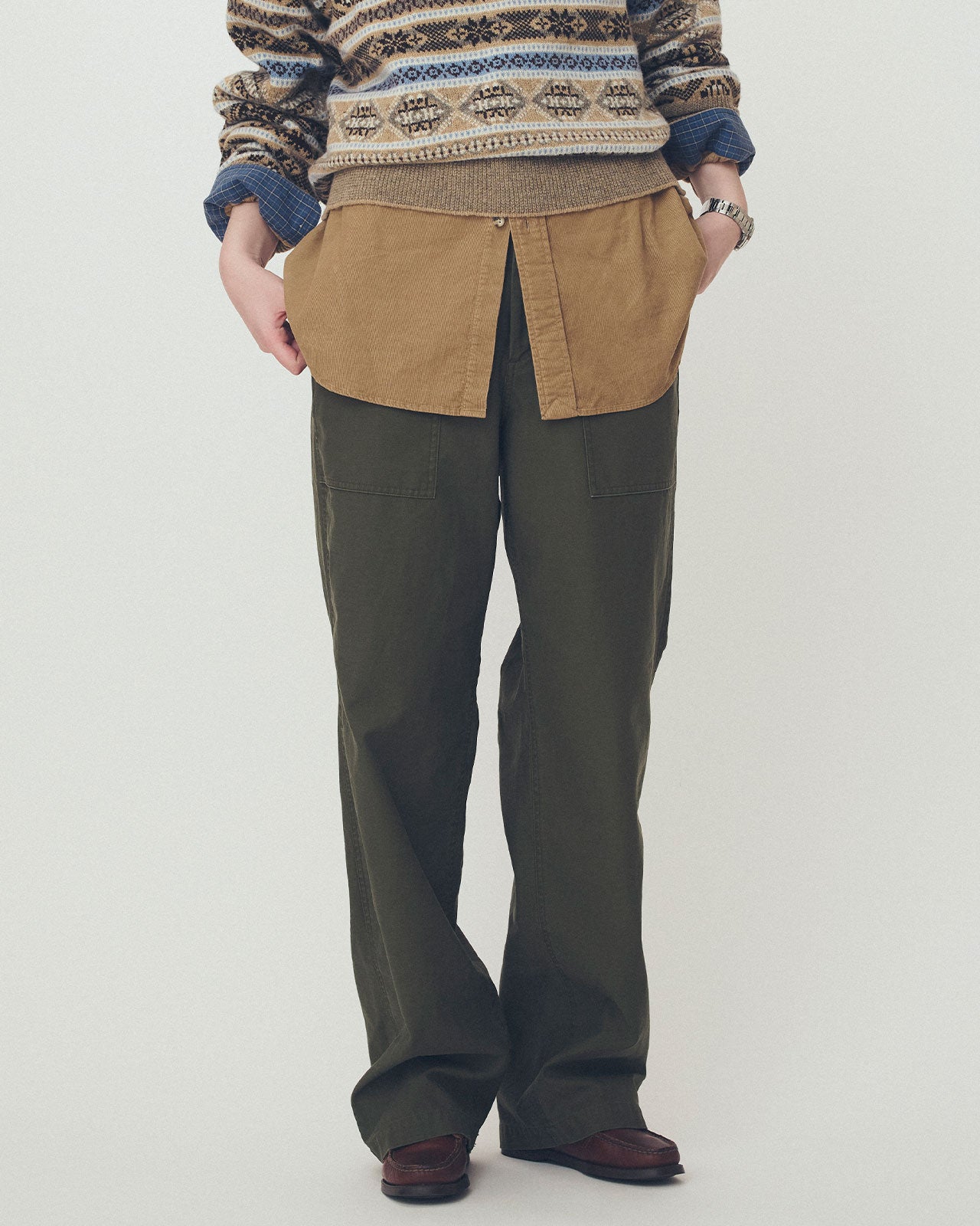 【8月上旬お届け】STRAIGHT BAKER PANTS