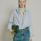 【新色:LIGHT BEIGE】COTTON SILK HIGH NECK KNIT