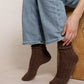 BLEUFORET RIBBED ALPACA WOOL SOCKS