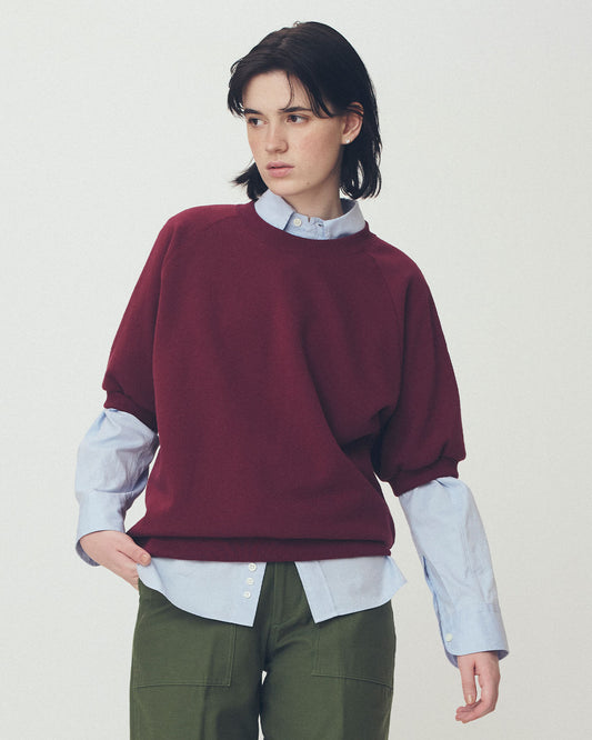 【9月上旬お届け】HALF SLEEVE SWEATSHIRT