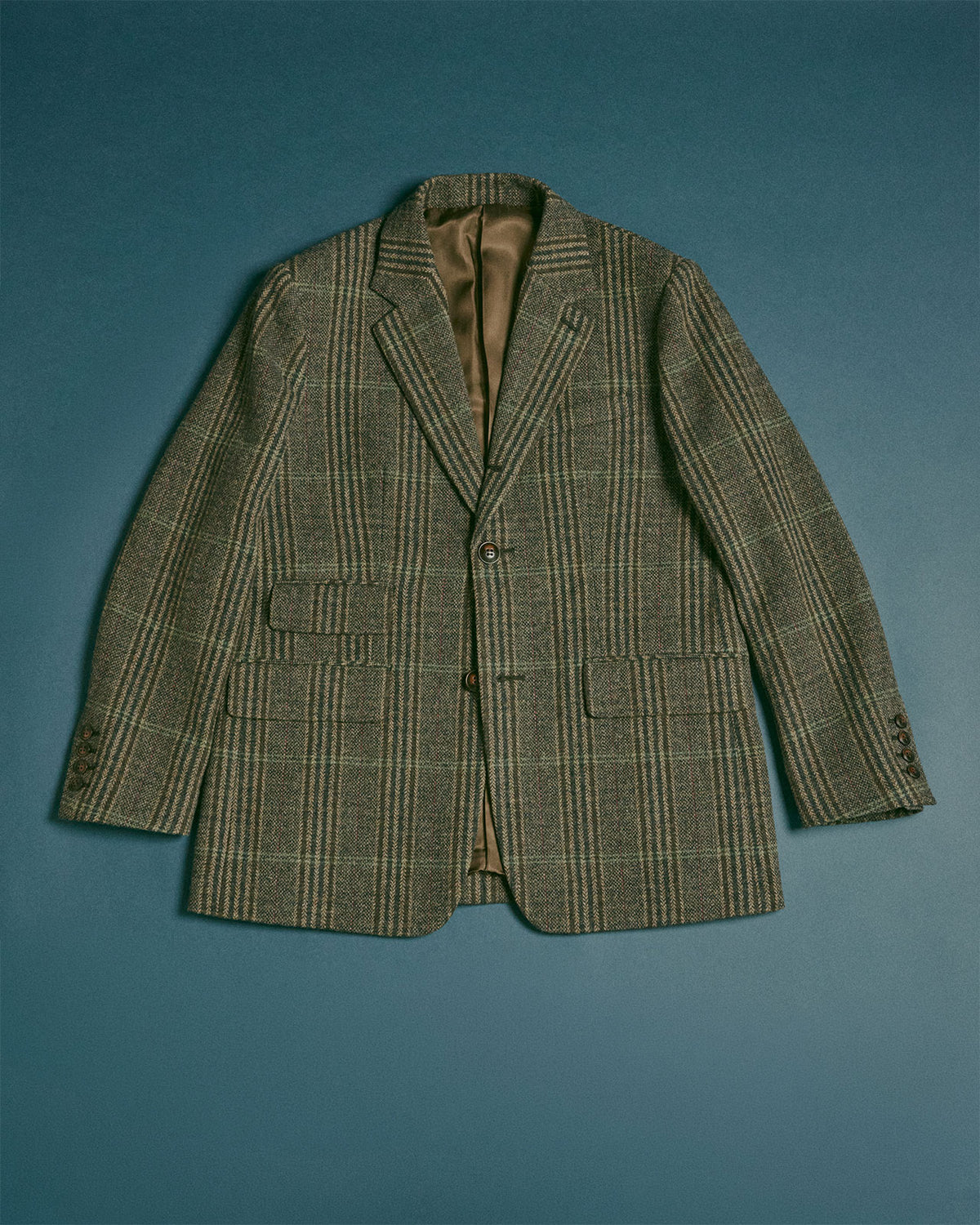 BRITISH WOOL CHECKED JACKET