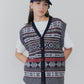 【9月中旬お届け】FAIR ISLE KNIT VEST