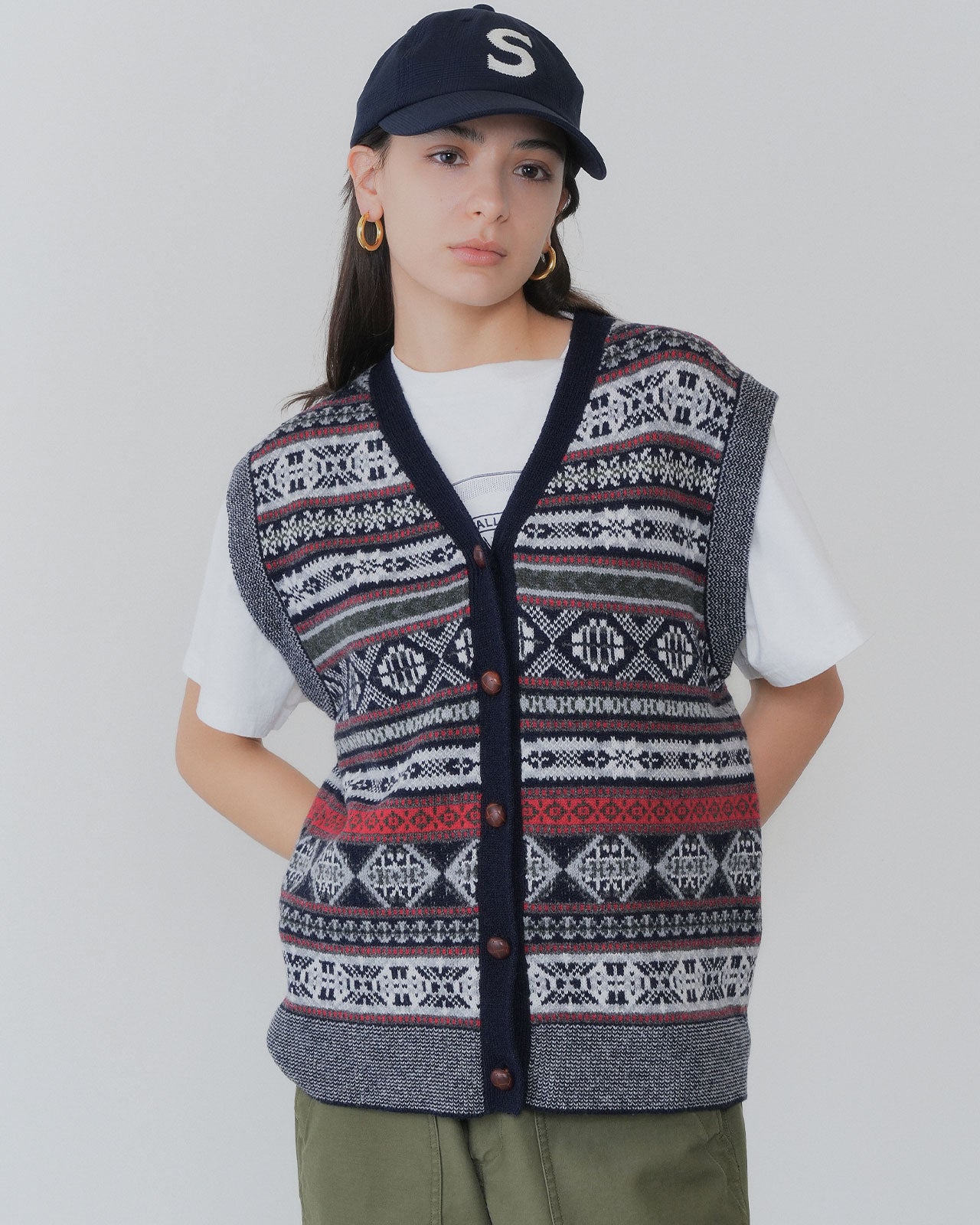 【9月中旬お届け】FAIR ISLE KNIT VEST