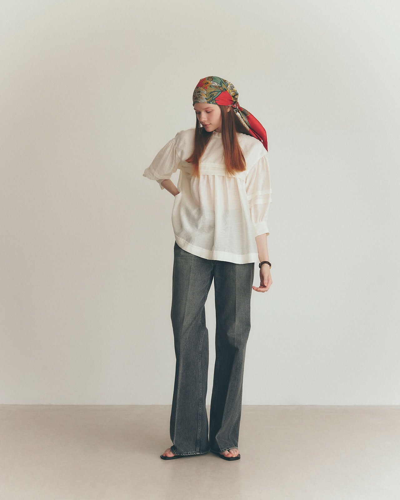 SHEER TUCK BLOUSE – Shinzone