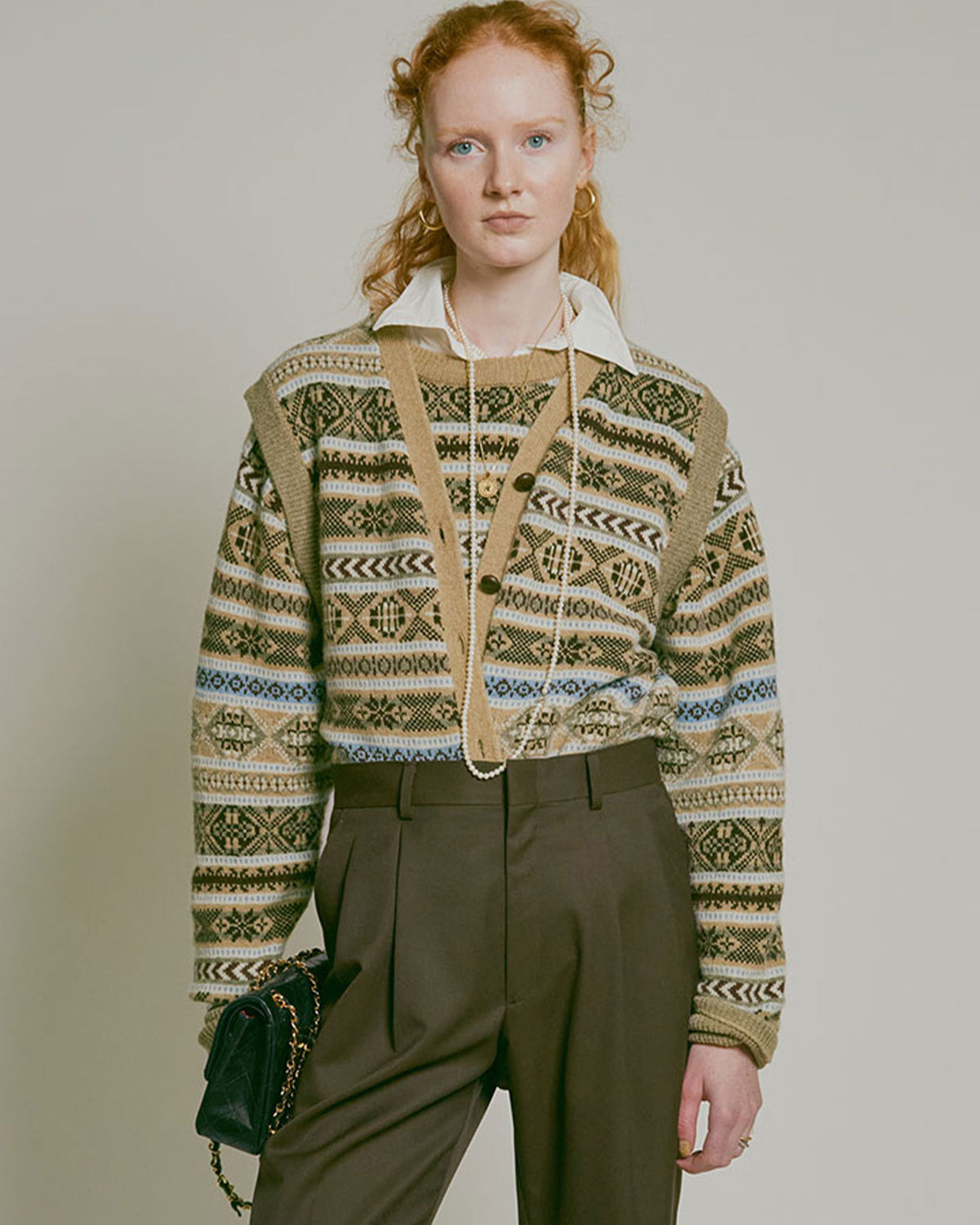FAIR ISLE KNIT VEST