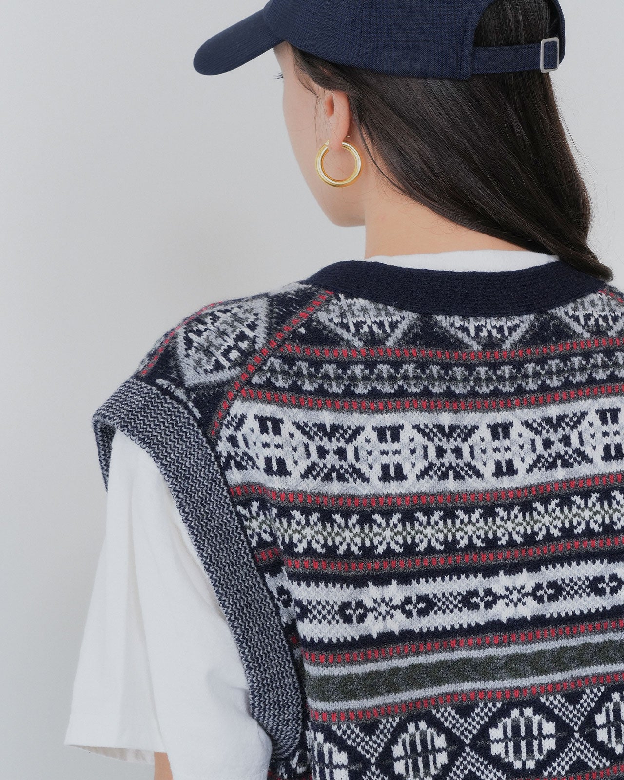 【9月中旬お届け】FAIR ISLE KNIT VEST