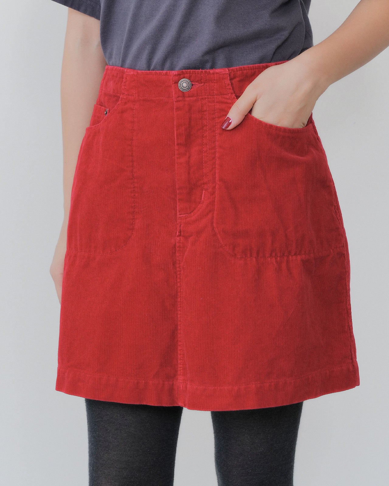 【9月上旬お届け】CORDUROY MINI SKIRT
