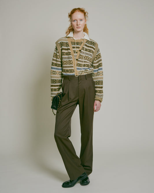 【10月上旬入荷予定】WASHABLE WOOL CHRYSLER PANTS