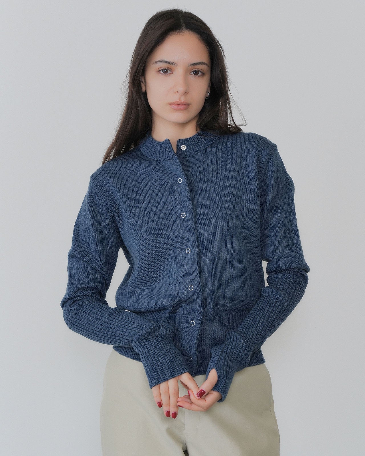 Shinzone（シンゾーン）】LONG RIB CARDIGAN