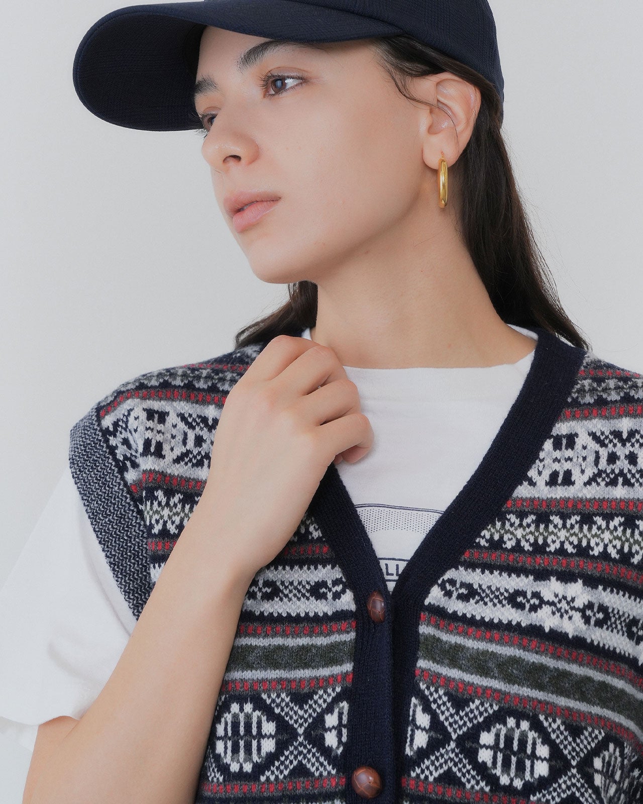 【9月中旬お届け】FAIR ISLE KNIT VEST
