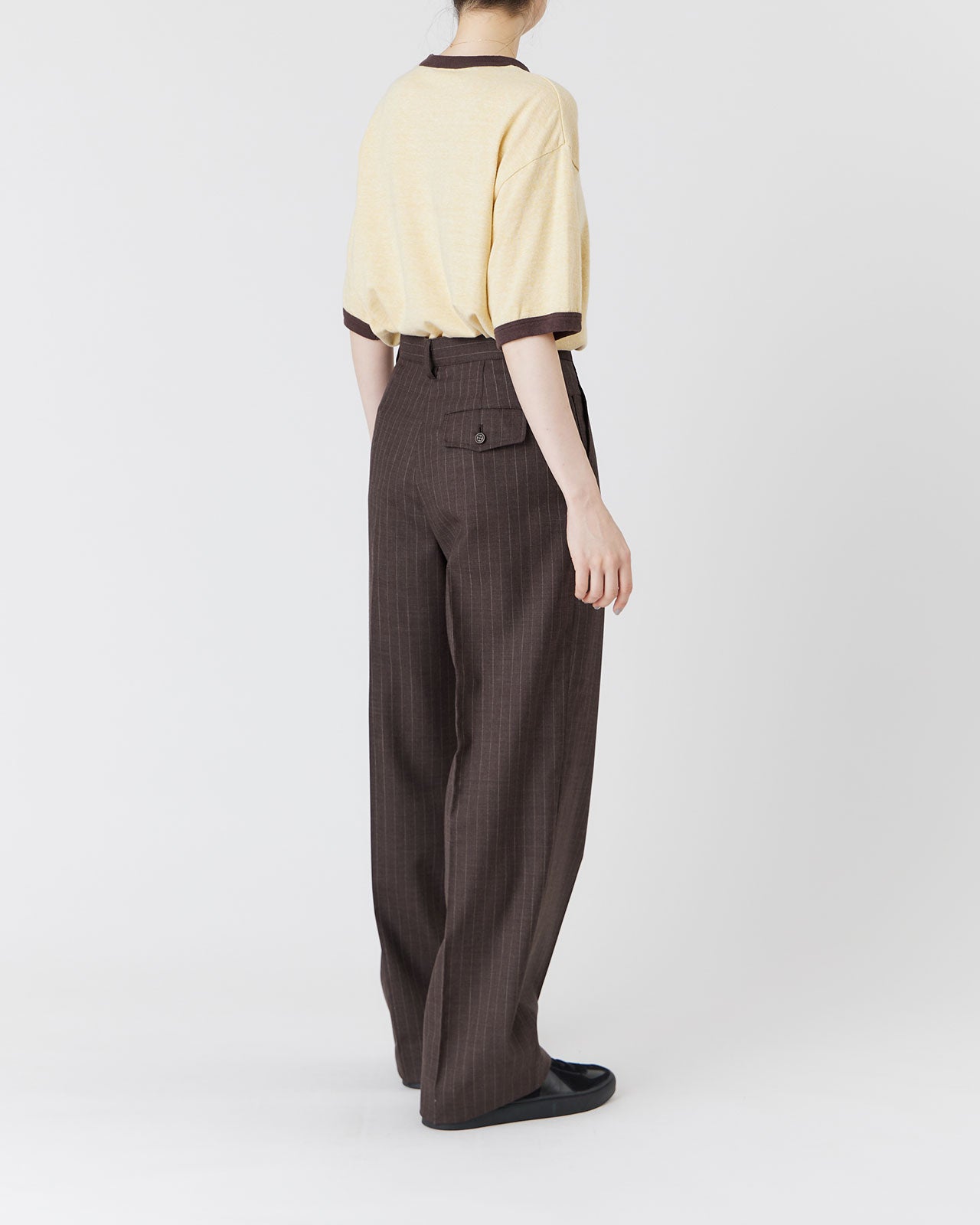 PIN STRIPE SLACKS – Shinzone