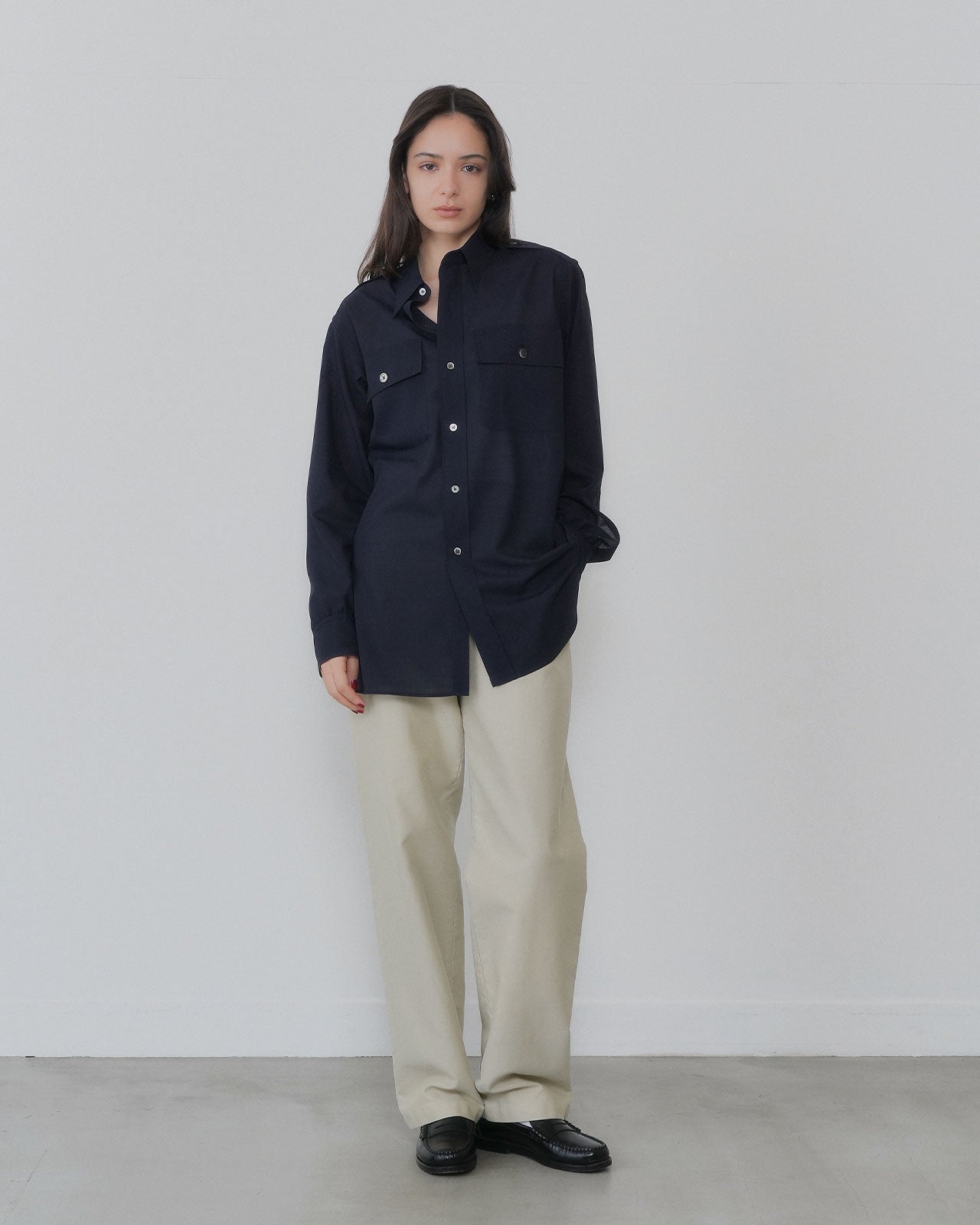 【8月上旬お届け】MILITARY SHEER SHIRT
