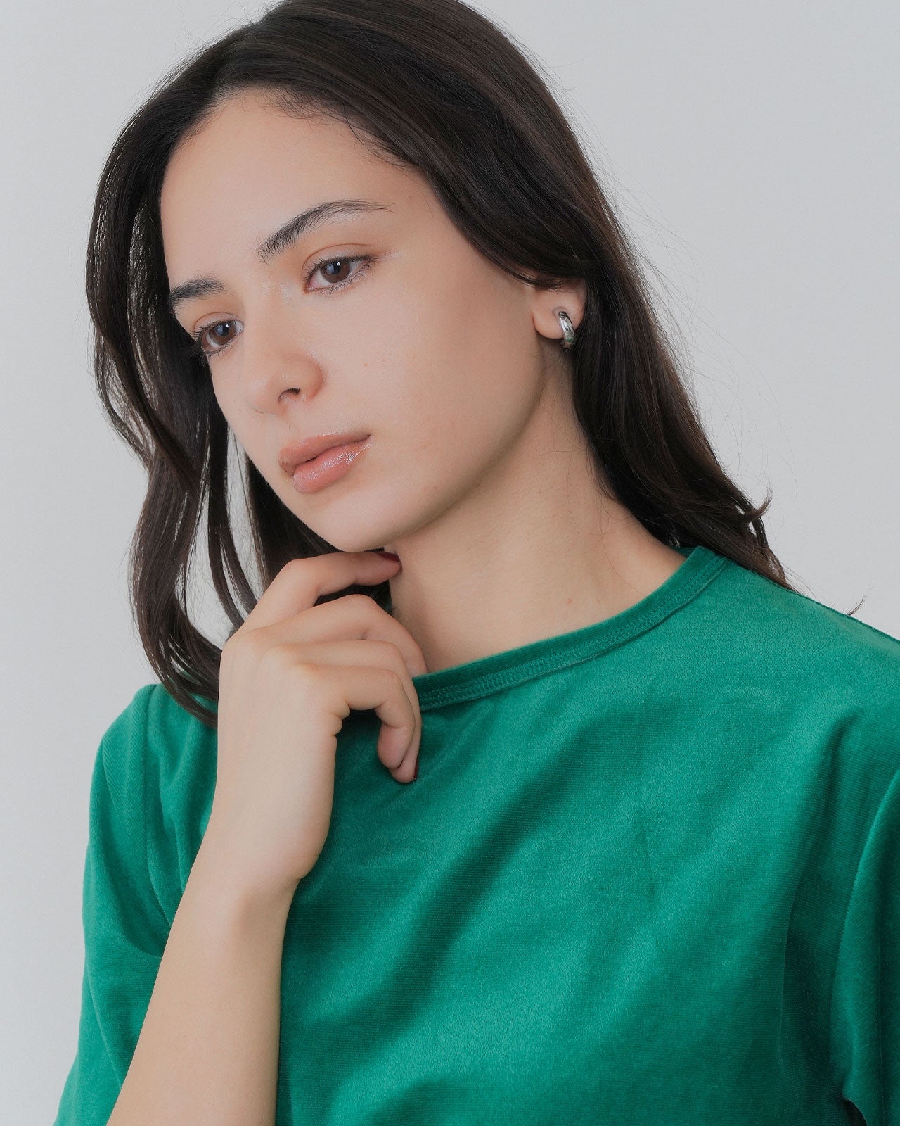 【8月下旬お届け】VELOUR HALF SLEEVE TEE