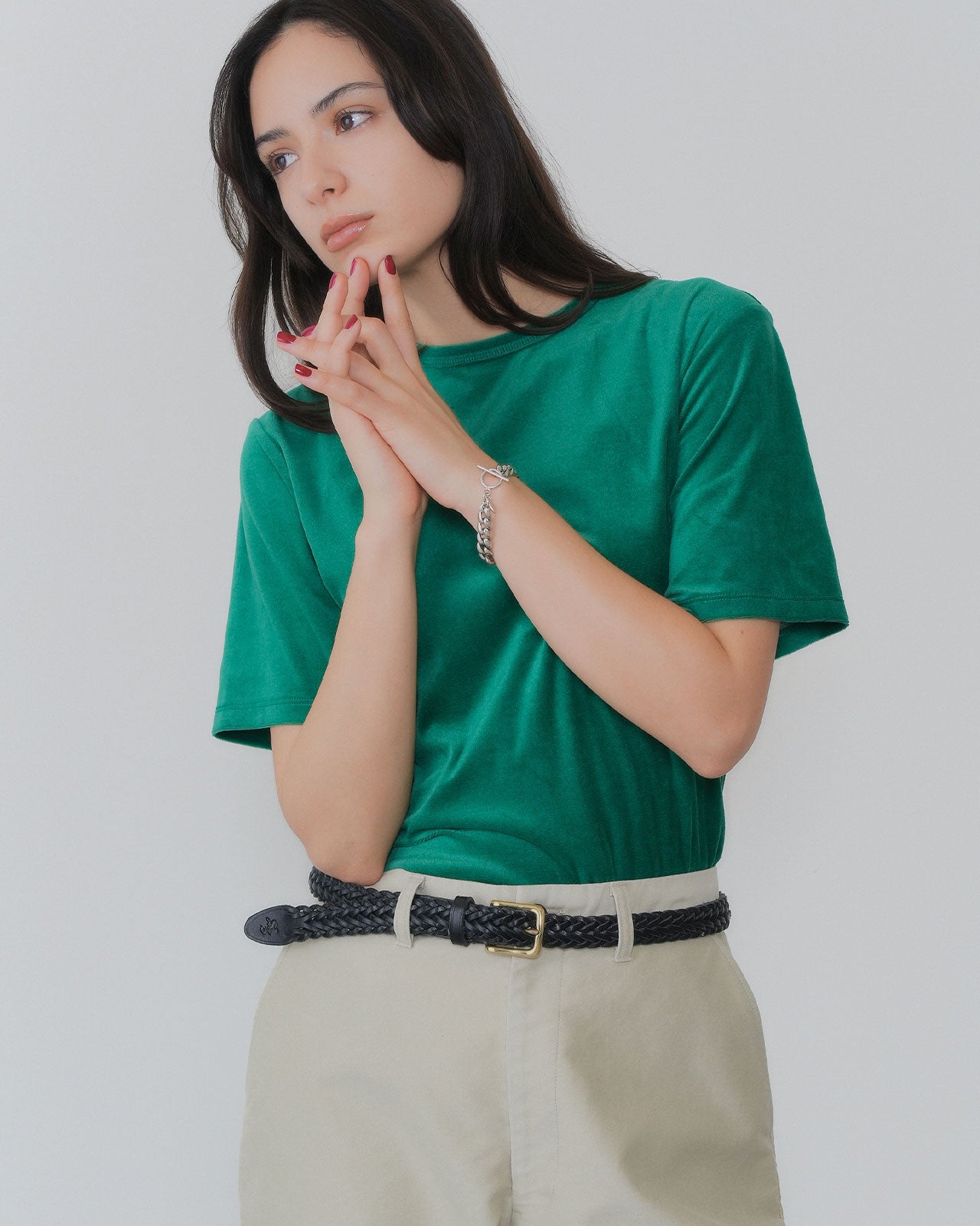 【8月下旬お届け】VELOUR HALF SLEEVE TEE