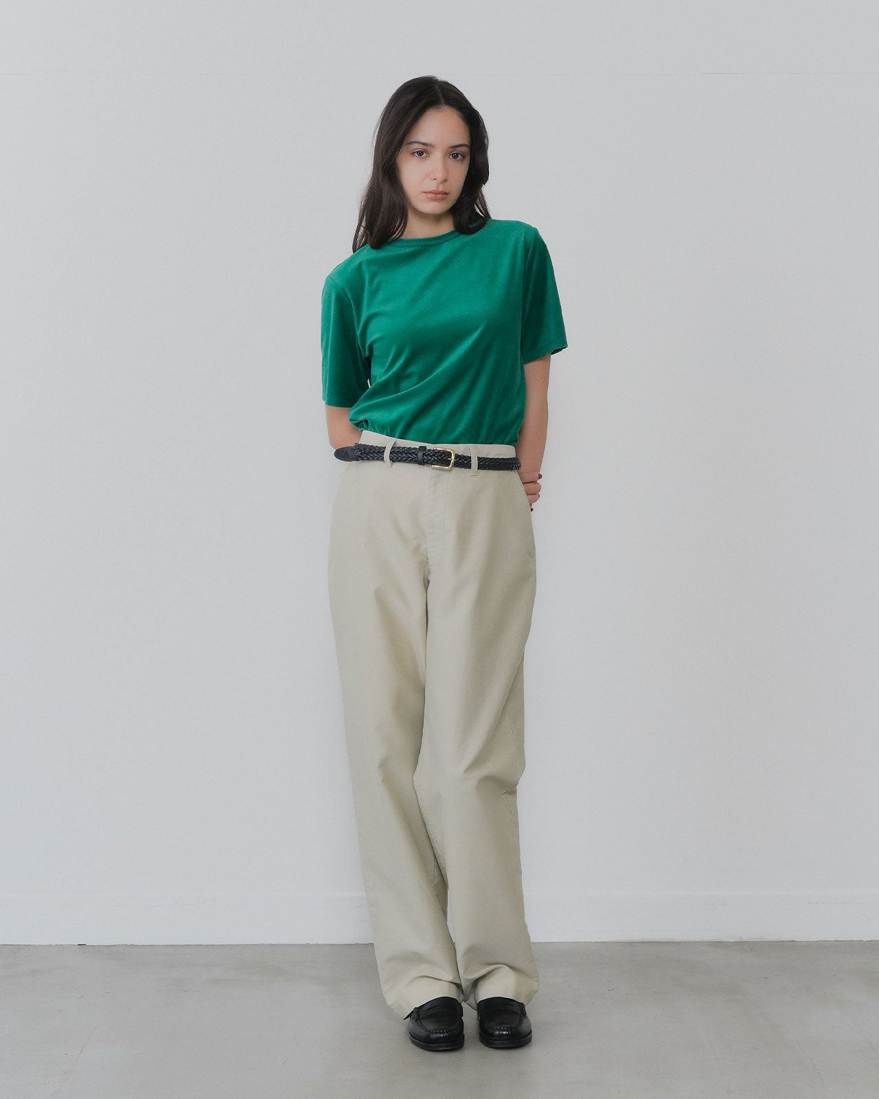 【9月中旬お届け】COTTON MOLESKIN STRAIGHT PANTS