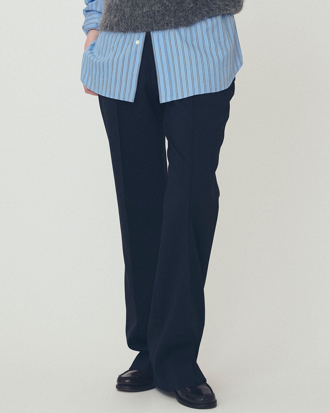 【9月中旬お届け】DOUBLE CLOTH STRAIGHT PANTS
