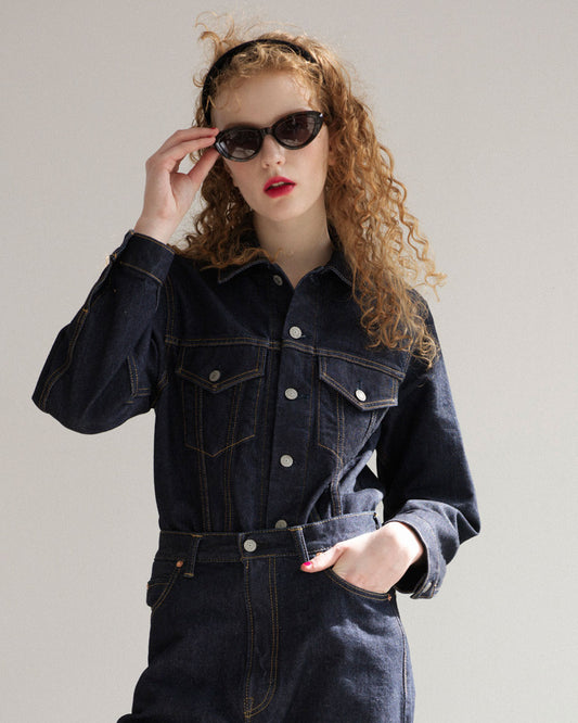 DENIM JACKET(NAVY)