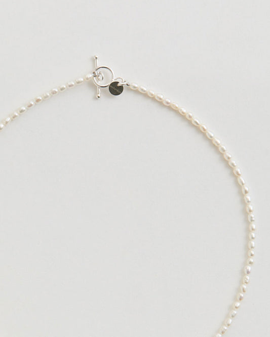 les bonbon blanc pearl choker