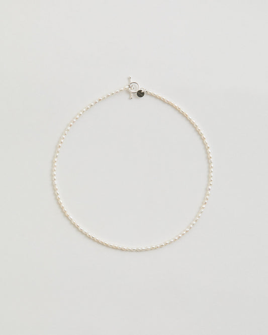les bonbon blanc pearl choker