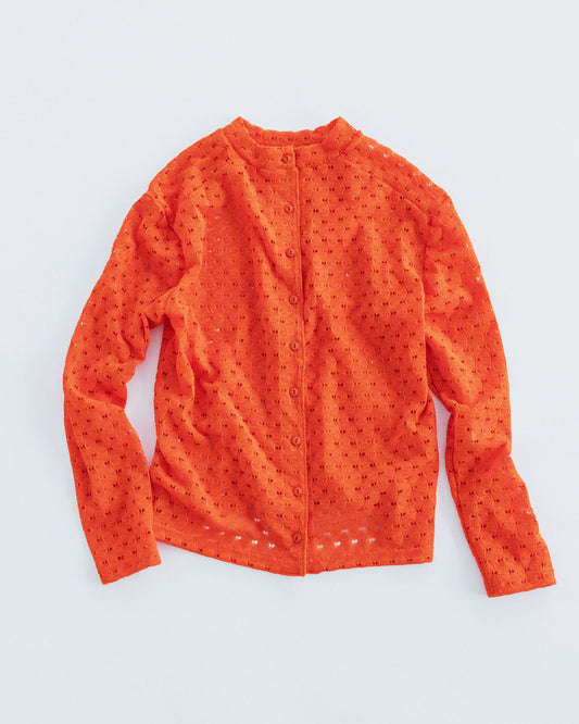 【6月下旬お届け】MEYAME FRONT & BACK LACE PULLOVER