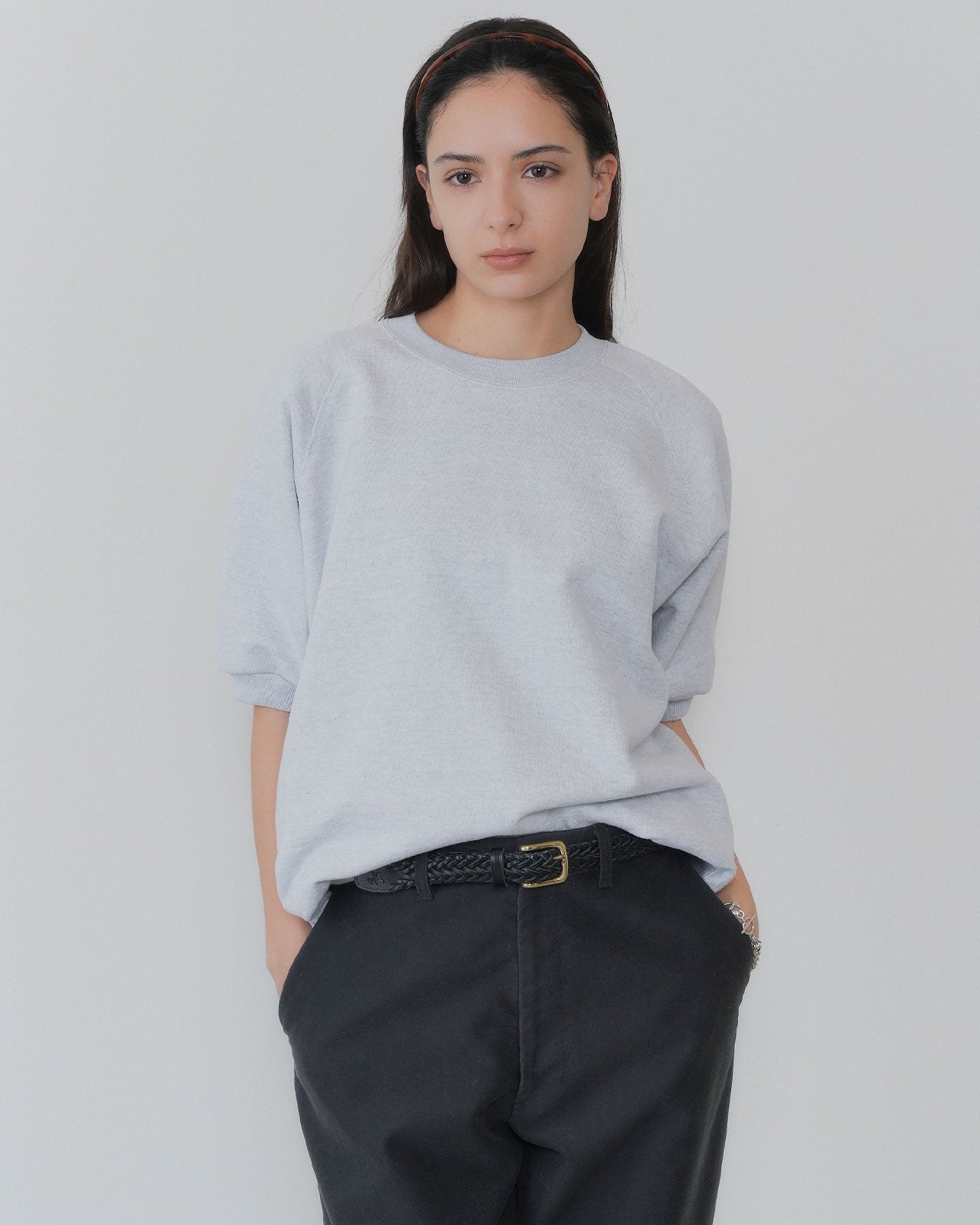 【9月上旬お届け】HALF SLEEVE SWEATSHIRT
