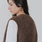 【9月上旬お届け】ALPACA SHAGGY KNIT VEST