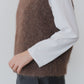 【9月上旬お届け】ALPACA SHAGGY KNIT VEST