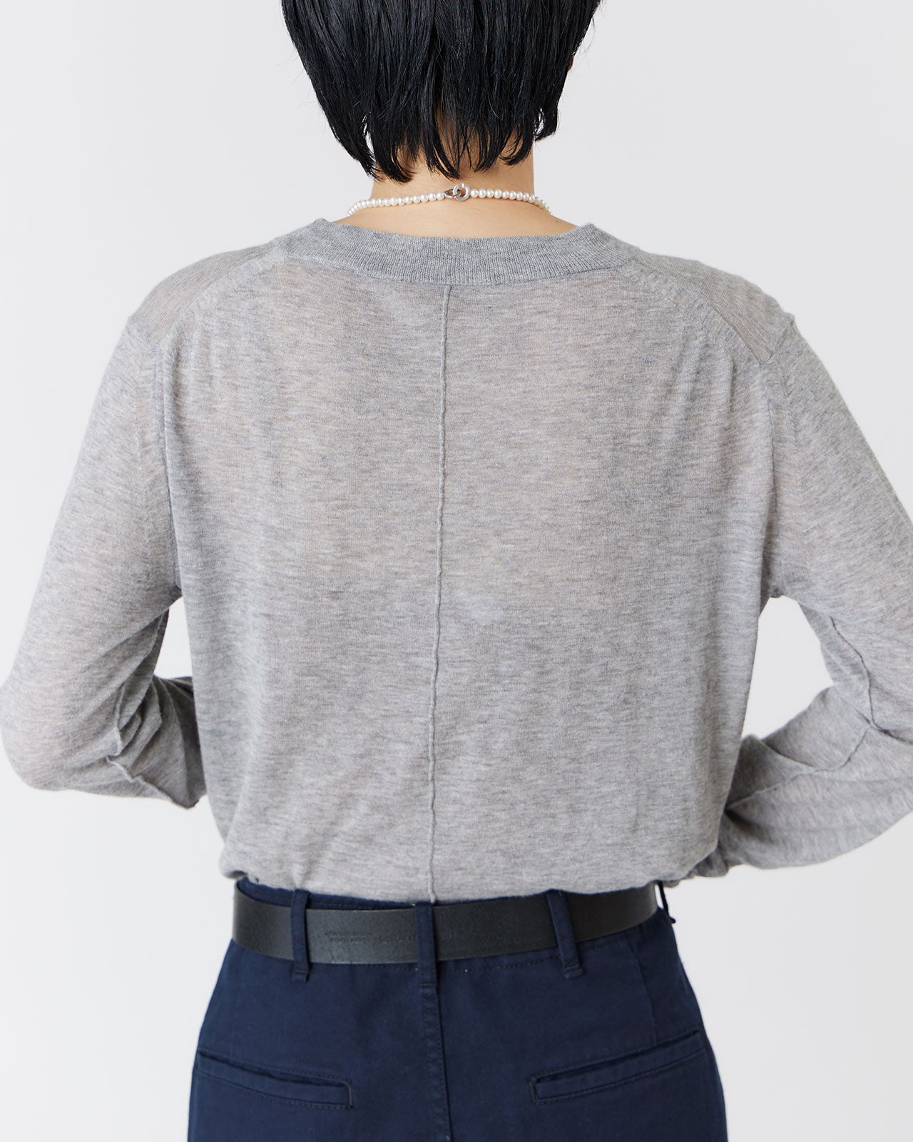 COTTON CASHMERE SHEER KNIT